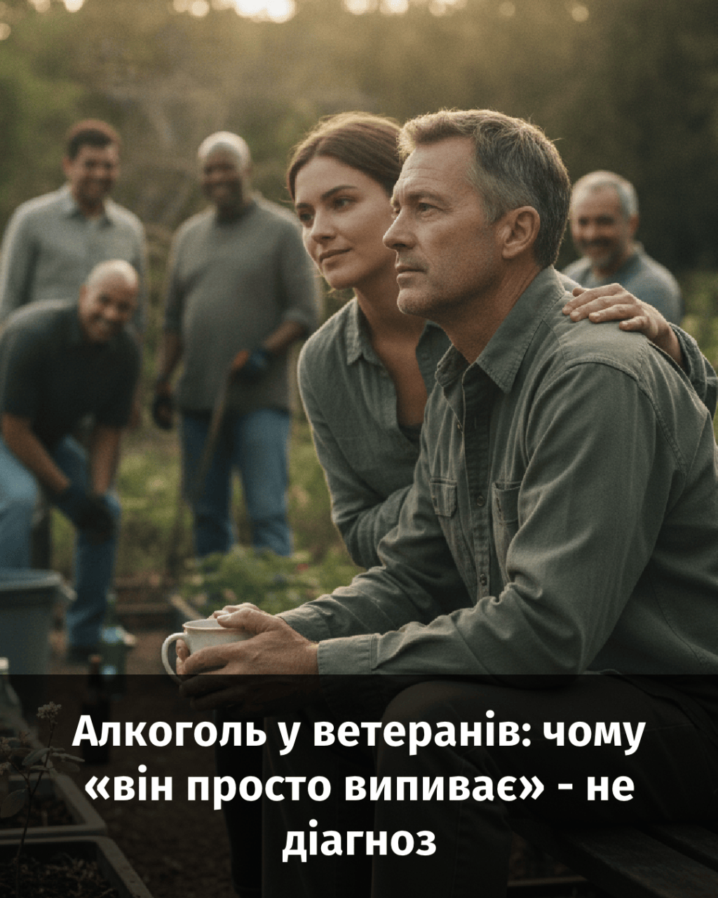 Когда он говорит «я просто выпиваю», я вижу ситуацию, которая может закончиться срывом